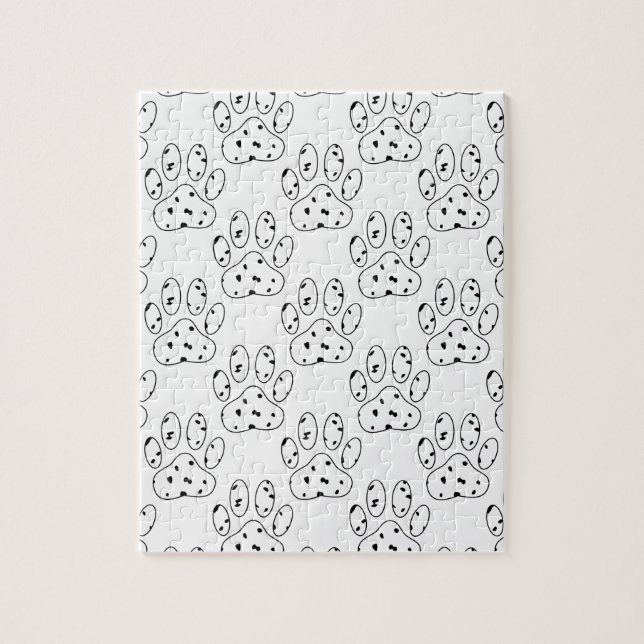 Puzzle Motif Empreinte de patte dalmate (Vertical)