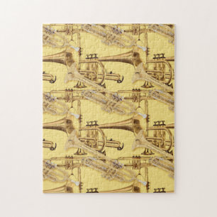 Puzzle Motif en laiton de trompette