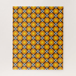 Puzzle Motif en treillis noir blanc noir