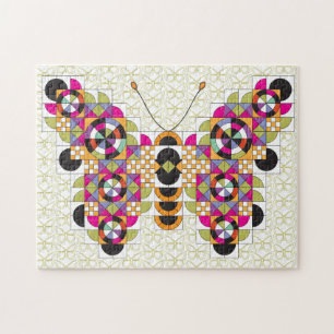 Puzzle Motif Extraordinaire Monarch Butterfly Quilt