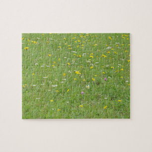 Puzzle motif fleur sauvage