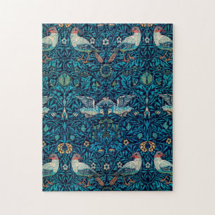 Puzzle Motif floral Art nouveau d'oiseaux de William Morr
