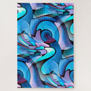 Puzzle Motif géométrique Artdeco Aqua Abstrait