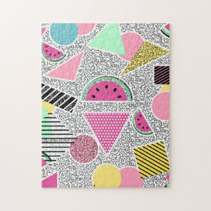 Puzzle Motif géométrique moderne Memphis motifs inspir