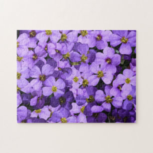 Puzzle Motif naturel à fleurs violettes Adulte
