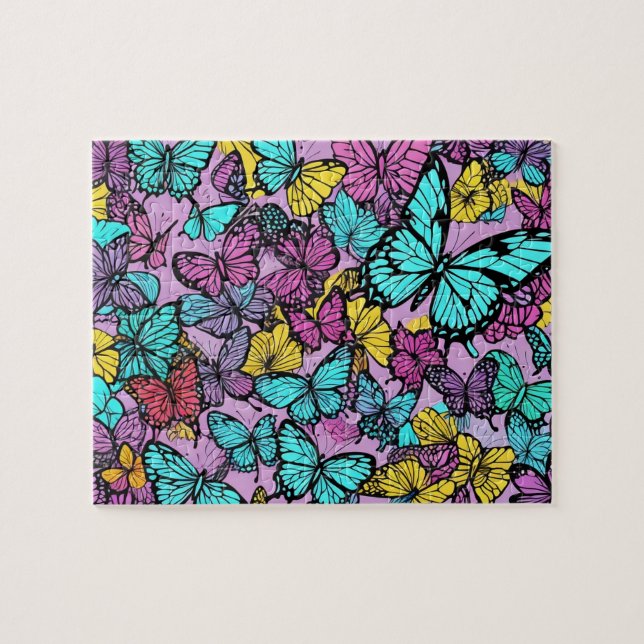 Puzzle Motif papillon (Horizontal)