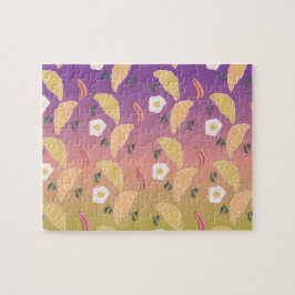 Puzzle Motif petit-déjeuner mignon et dégradé ombré arc-e