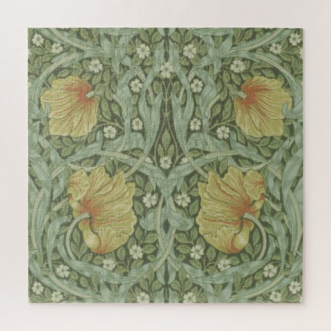 Puzzle Motif Pimpernel (par William Morris) (Vertical)
