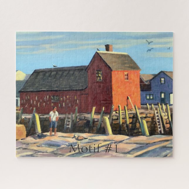 Puzzle Motif pittoresque #1 Rockport Fishing Shopping (Horizontal)