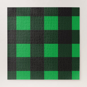 Puzzle Motif vert