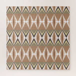 Puzzle Motifs Ethniques : Motif Folk Élégant.