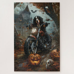 Puzzle Moto bernois d'équitation Halloween effrayant