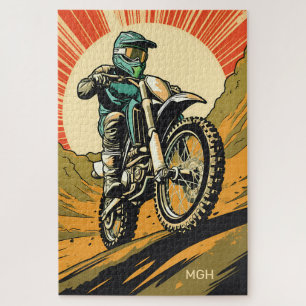 Puzzle Motocross monographique personnalisé