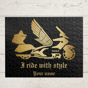 Puzzle Motocyclette moto biker goldwing 