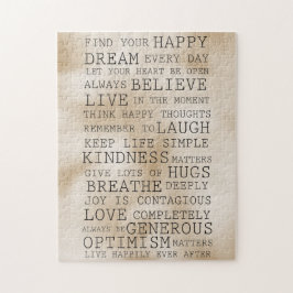 Puzzle Mots Inspirants Gold Luxe