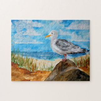 Puzzle Mouette à la plage