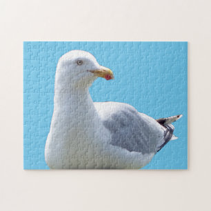 Puzzle Mouette paisible au repos Scène de nature d'oiseau