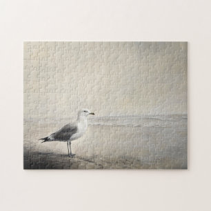 Puzzle Mouette solitaire au bord de l'eau