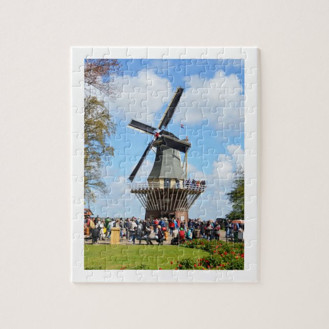 Puzzle Moulin à vin dans les jardins du Keukenhof (Vertical)