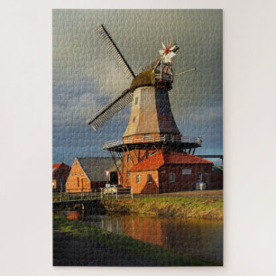 Puzzle Moulin Ostfriesland Néerlandais Moudre Grain Puzzl