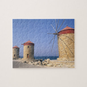 Puzzle Moulins à vent célèbres de Rhodes Grèce