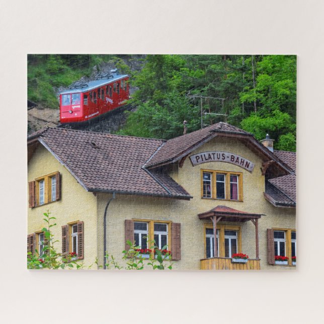 Puzzle Mount Pilatus Bahn - Chemin de fer Cog - 16x20 - 5 (Horizontal)