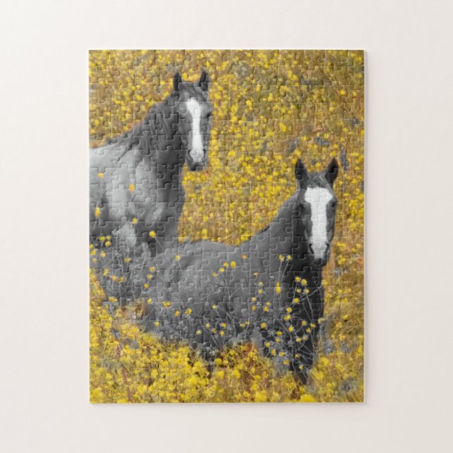 Puzzle Moutarde et chevaux (Vertical)
