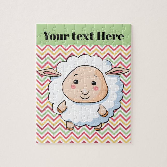 Puzzle Moutons blancs (Vertical)