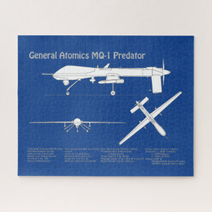 Puzzle MQ-1 Predator UAV- Plan d'avion ABD