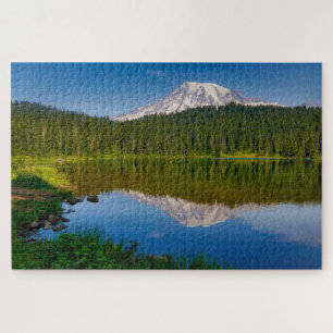 Puzzle Mt. Rainier and Reflection Lake