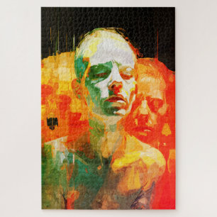 Puzzle Multiplicité du Portrait Émotionnel Abstrait de l'