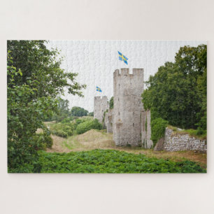 Puzzle Mur de la vieille ville de Visby Gotland Suède Sv