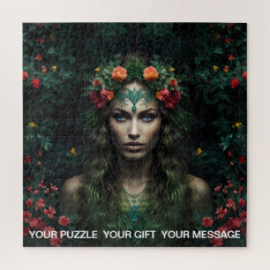 Puzzle Muse forestière enchantée
