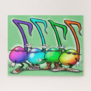 Puzzle Music Notes Party