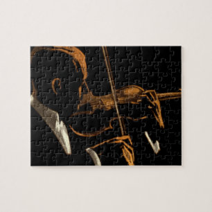 Puzzle Musicien vintage, violoniste jouant de la musique 