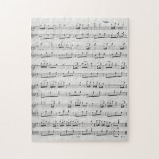 Puzzle Musique en noir et blanc