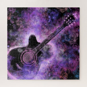 Puzzle Musique guitare romantique - Magie - Peinture