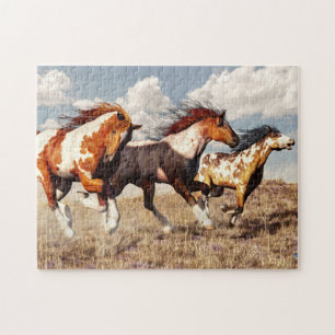 Puzzle Mustangs galopants