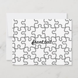 Puzzle-Muster (Bild hinzufügen) Einladung