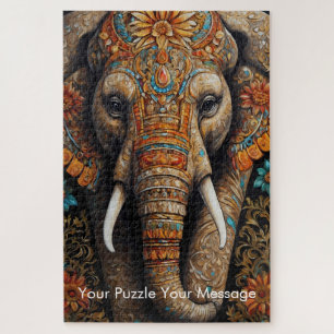 Puzzle Mystic Boho Elephant Mandala