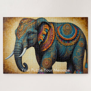Puzzle Mystic Boho Elephant Mandala