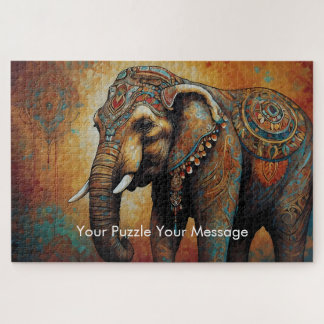 Puzzle Mystic Boho Elephant Mandala