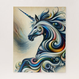 Puzzle Mystic Unicorn Swirl