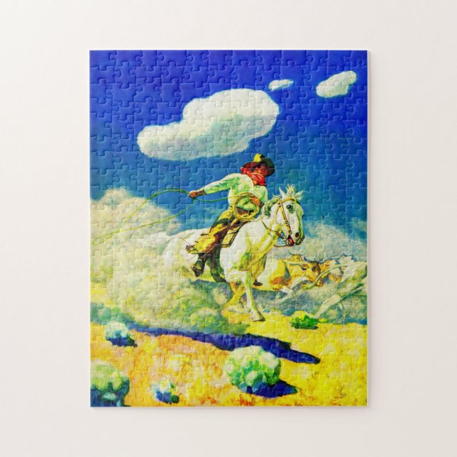 Puzzle N.C. Wyeth cowboy (Vertical)
