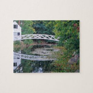Puzzle NA, États-Unis, Maine. Pont sur l'étang à Somesvi