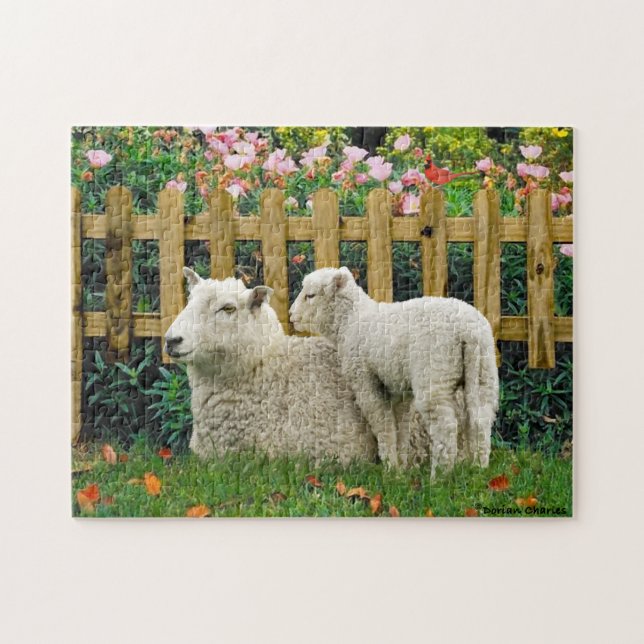 Puzzle "Nana & Ihr Lamm" (Horizontal)
