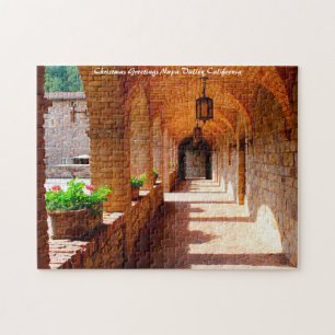 Puzzle Napa Valley California.Christmas Greetings