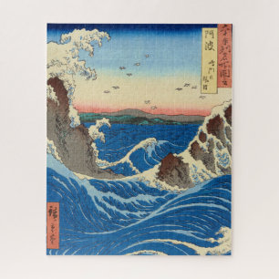 Puzzle Naruto Whirlpools, province d'Awa par Hiroshige
