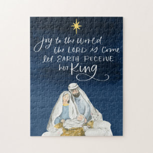 Puzzle Nativité Joy Aquarelle Noël religieux