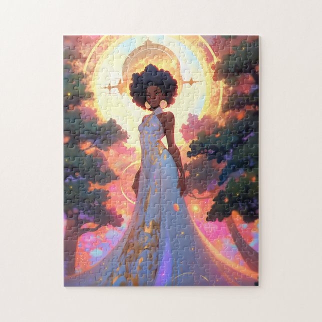 Puzzle Nature Déesse Imaginaire afro-américain Art (Vertical)